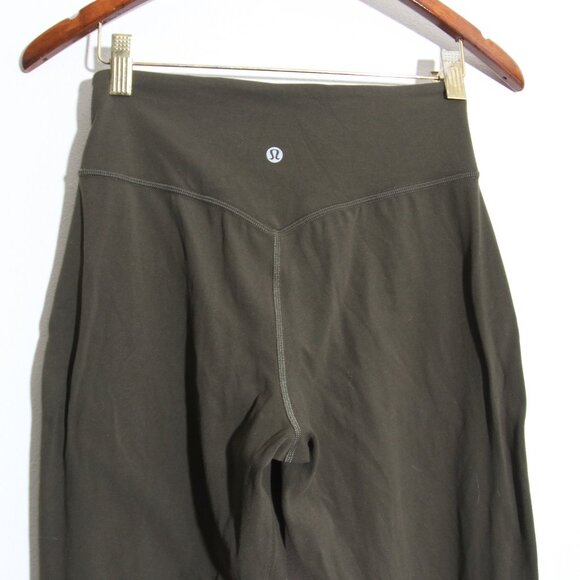 Lululemon Align Jogger Pants 28" Dark Olive Green Nulu High Rise Size 4 - Picture 9 of 13